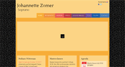 Desktop Screenshot of johannettezomer.com